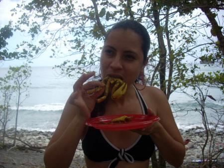 c'est interdit de sucer les crabes!!!!